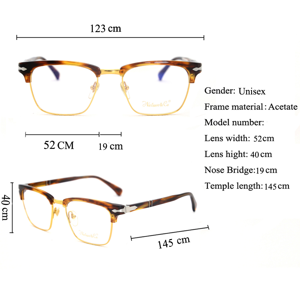 MK17C91 Unisex Combination Style Acetate Frame China Wholesale