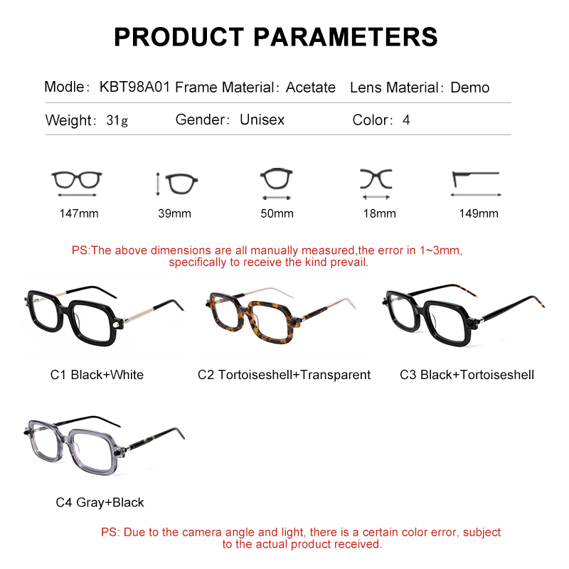 KBT98A01 Wenzhou Mike Acetate Frames China Supplier