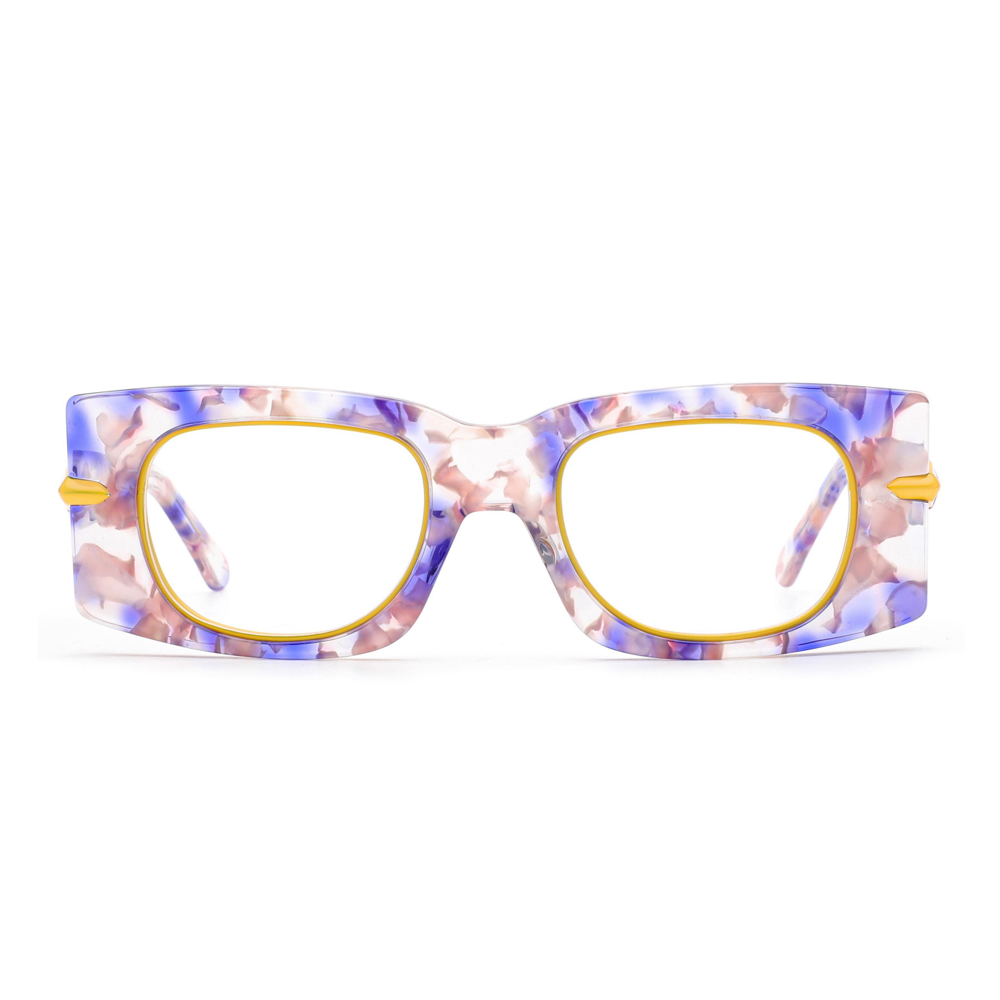 Classic Flower Style Round Acetate Optical Glasses Frames Women Eyewear Prescription Spectacles Acetate Eyeglasses