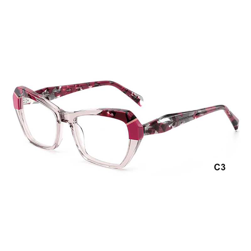 YG21163 New Lamination Fashion Women Acetate Frames Unisex Eyeglasses Wholesale Optical Frames Custom Eyewear