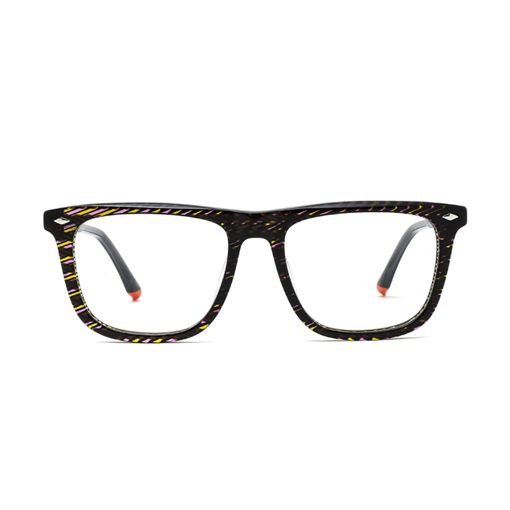 BD08001 laminate square  acetate eyeglasses 