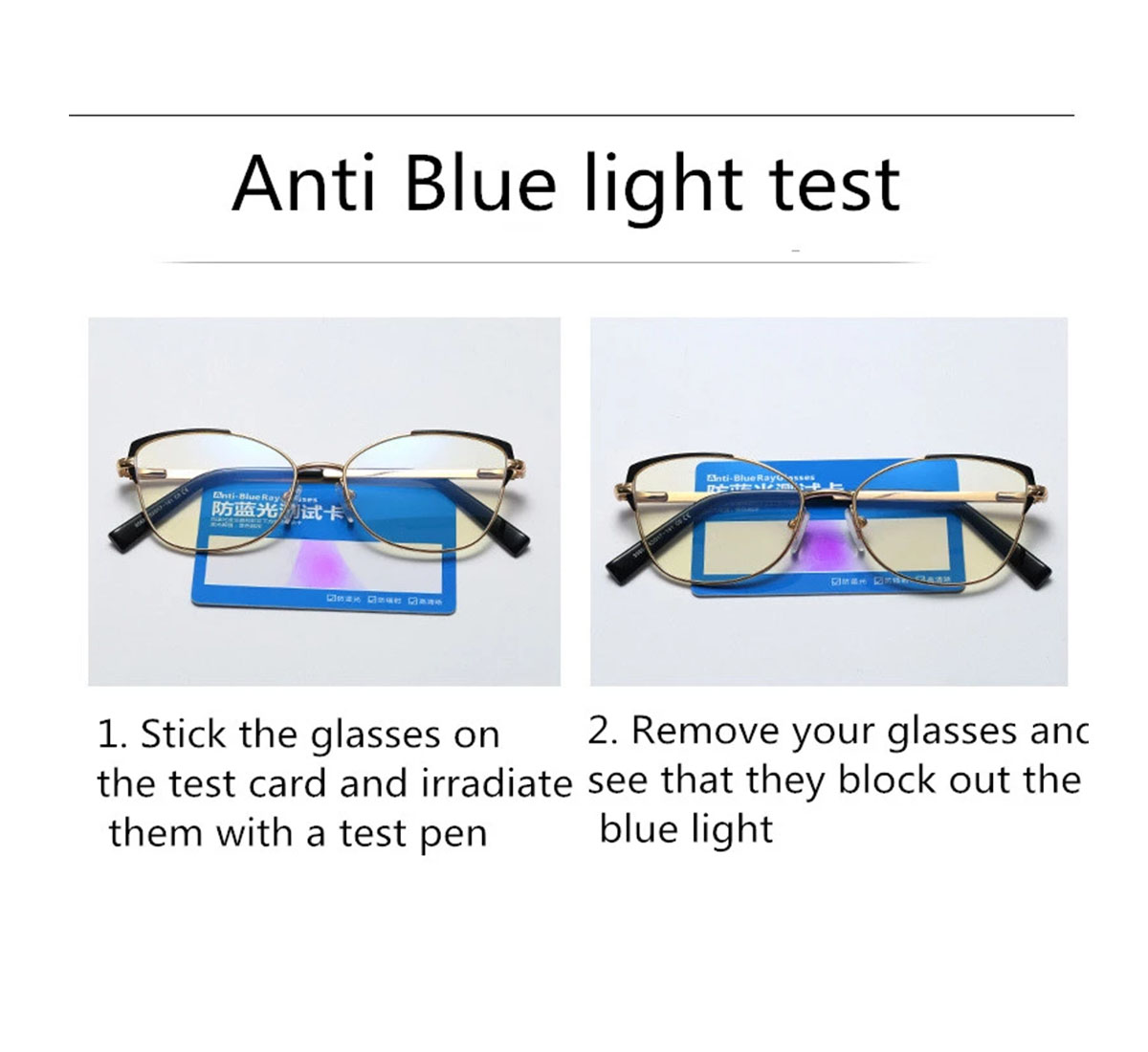 How to tell if my glasses are blue light