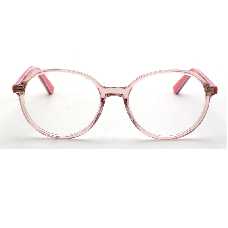 Smart Fashion Round Square Acetate with Flower Design Optical Frames