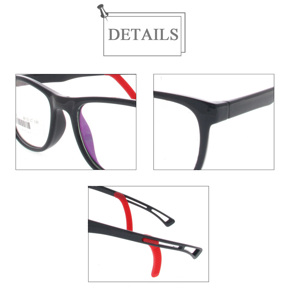ZF1662 Rubber Kids Eyeglasses Frames With Hook