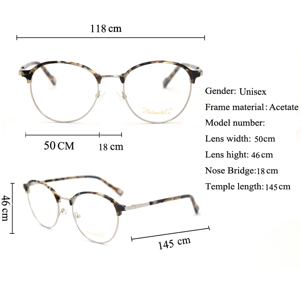 QB8295 High quality Round Vintage Acetate Frames China Wholesale