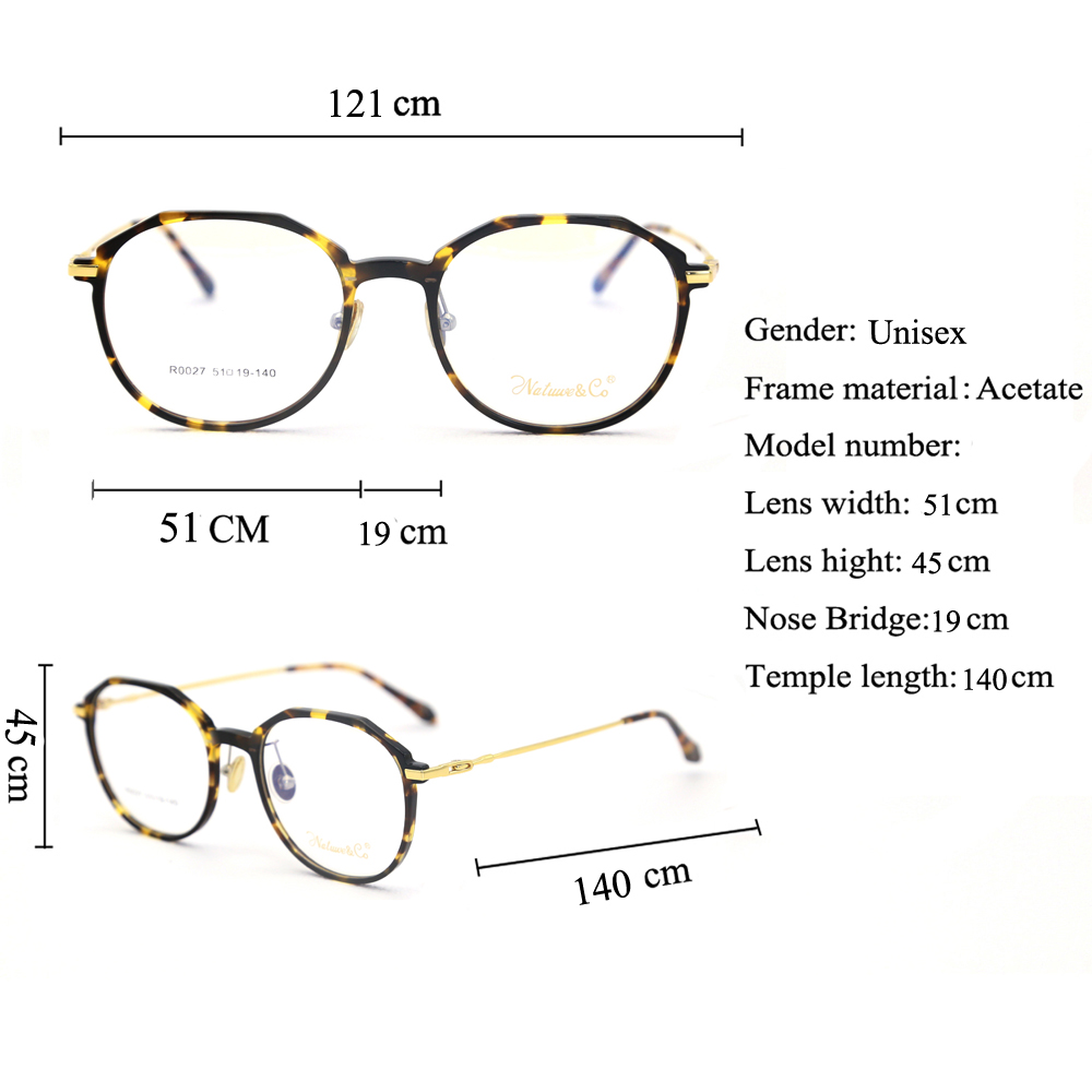 FDR0027 New Design Vintage Round Acetate Frame China Supplier