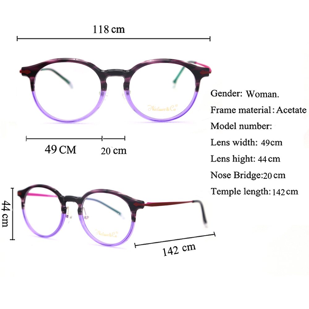 MK203347 Round Acetate Frames Hot Selling China Supplier 