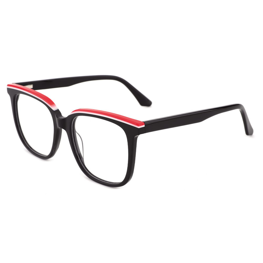 YC-21044 Large Size Square Acetate Optical Eyeglasses Frames 