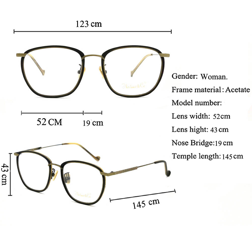 MK18312 Round Acetate Eyeglasses Frames