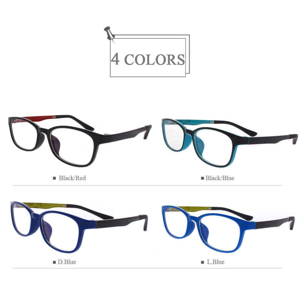 6002 Children Blue Light Blocking Optical Eyeglasses Frames With Colorful Pattern 
