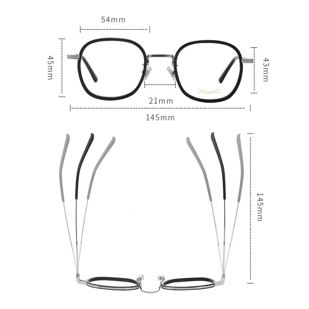 MK202015 Acetate Mixed With Metal Retro Frames From China Supplier
