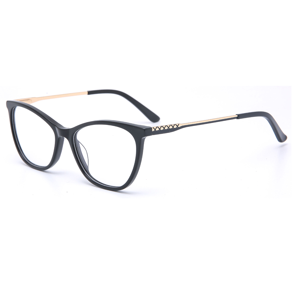 6858 Laminated Acetate Cat Eye Shape Optical Prescription Glasses Frames 
