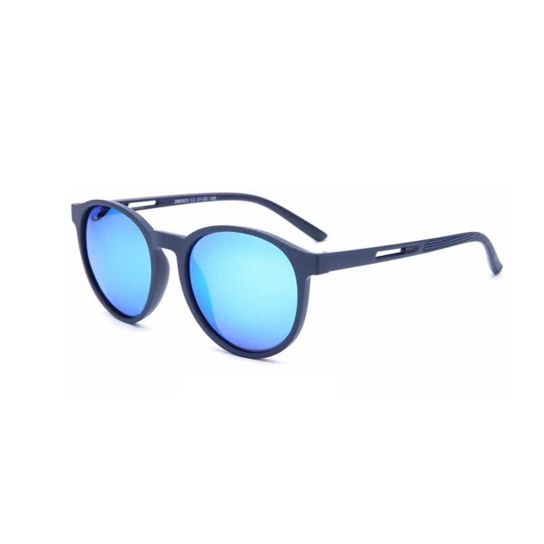TR 90 Round Frame with Hollow-carved Design Temple Sunglasses