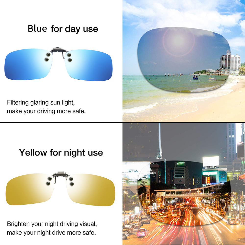Clip On Sunglasses Lens Flip Up for Prescription Eyewear Frame