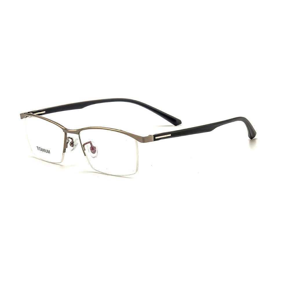 P9901 Metal Business Half Rim Optical Frames Glasses
