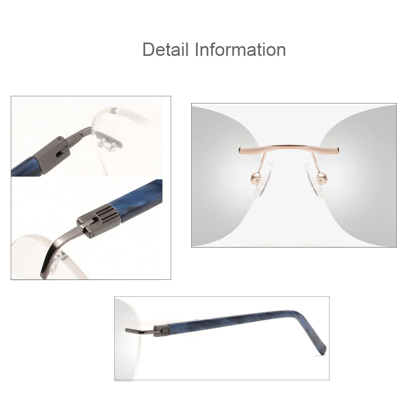 Metal Rimless Frame Hot Sale High Quality Optical Glasses
