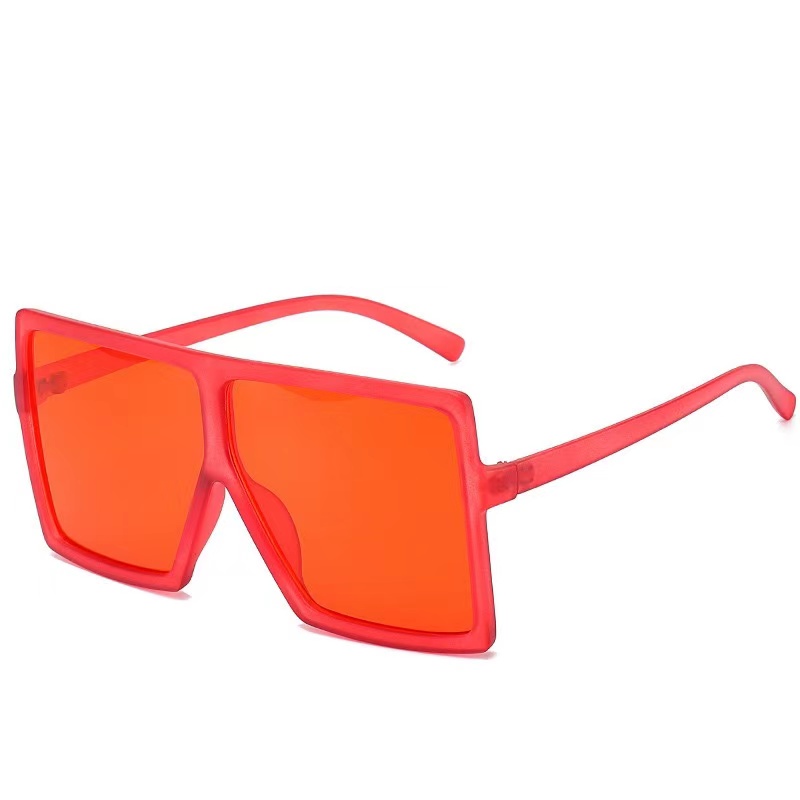 MK009 Plastic Oversized Color Big Frame Sunglasses