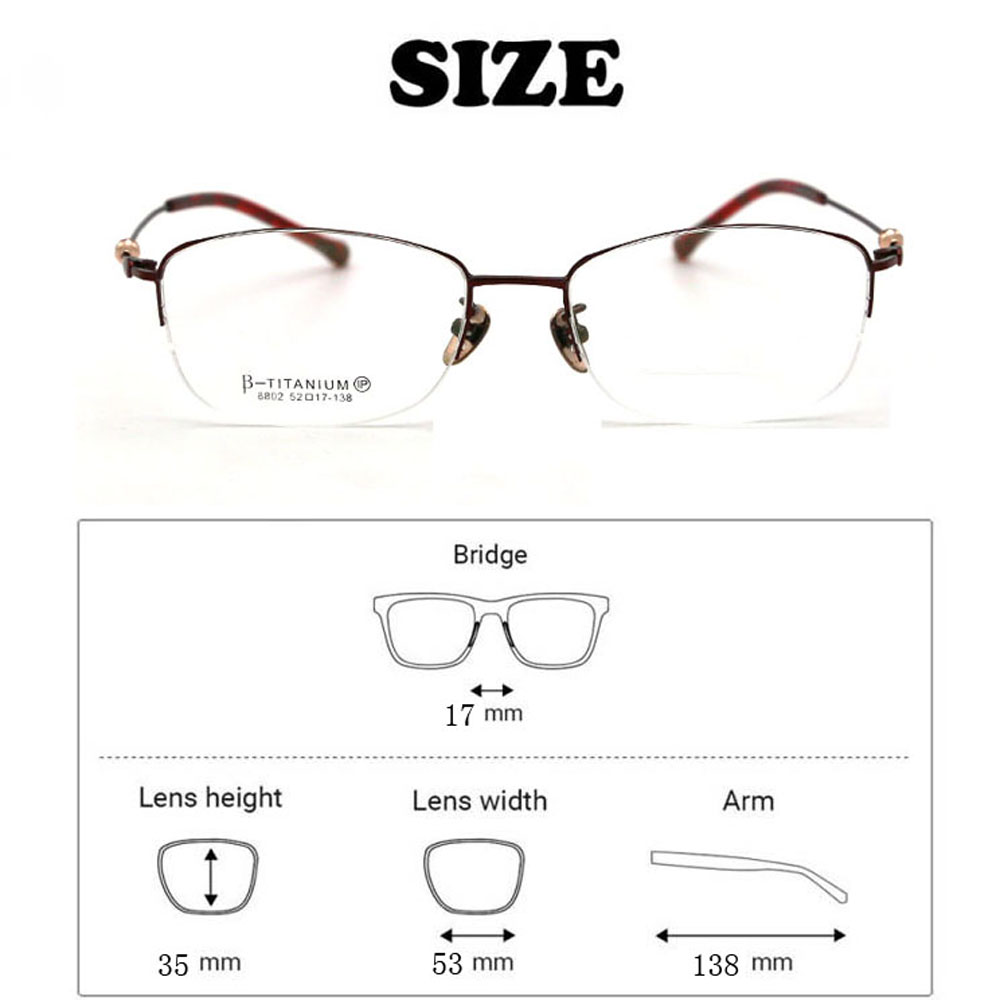 New Fashion Arrival Titanium Rhinestone Customized B-titanium Optical Frames for Women 