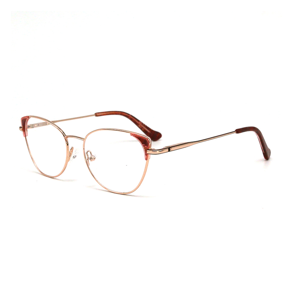 T200105 Cat Eye Metal Eyeglasses Optical Glasses Newest For Women 2021 
