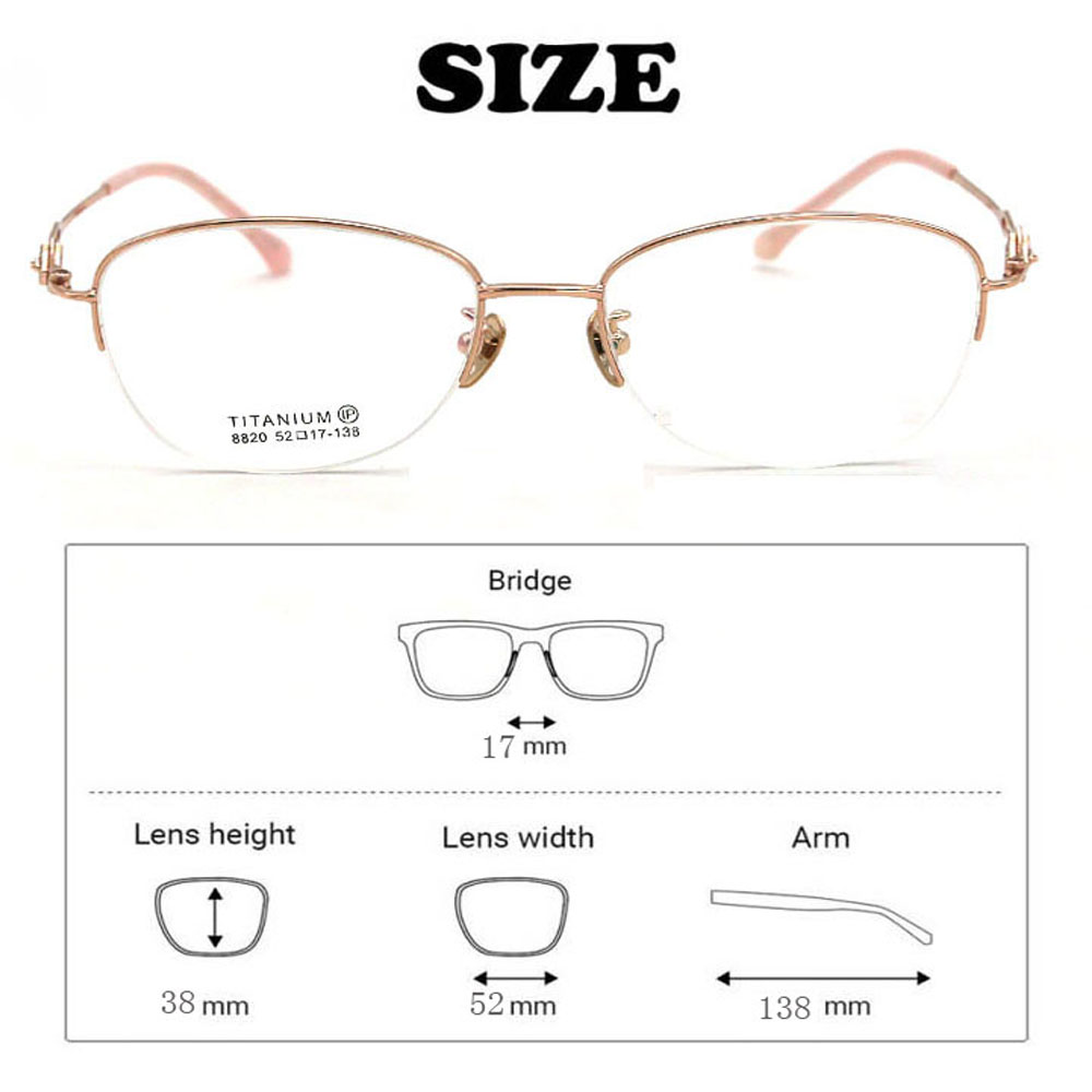 Beautiful New Arrival Optical frames OEM Titanium Eyewear Frames Women's 