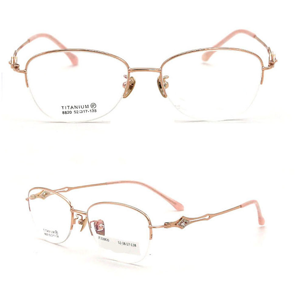 Beautiful New Arrival Optical frames OEM Titanium Eyewear Frames Women's 