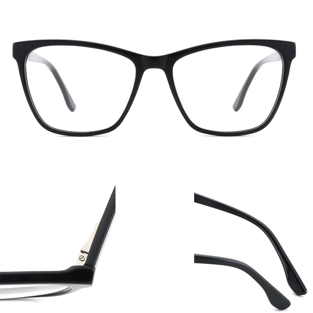 Customized Style High Quality Demi Color Acetate Oversized Optical Frames