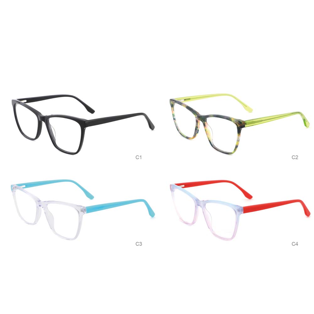 Customized Style High Quality Demi Color Acetate Oversized Optical Frames