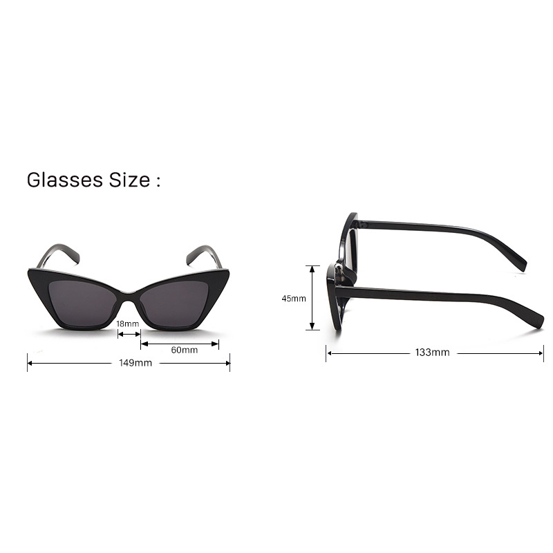 13024 Newest Fashion Vintage Cat Eye Women Sunglasses 