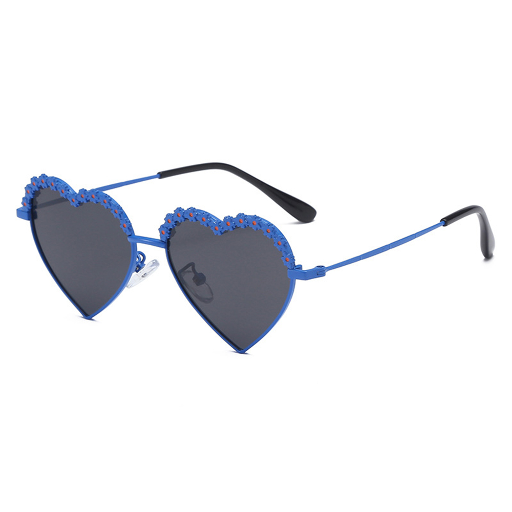  J547 Luxury Lovely Heart Flower Shape Sunglasses For Kids