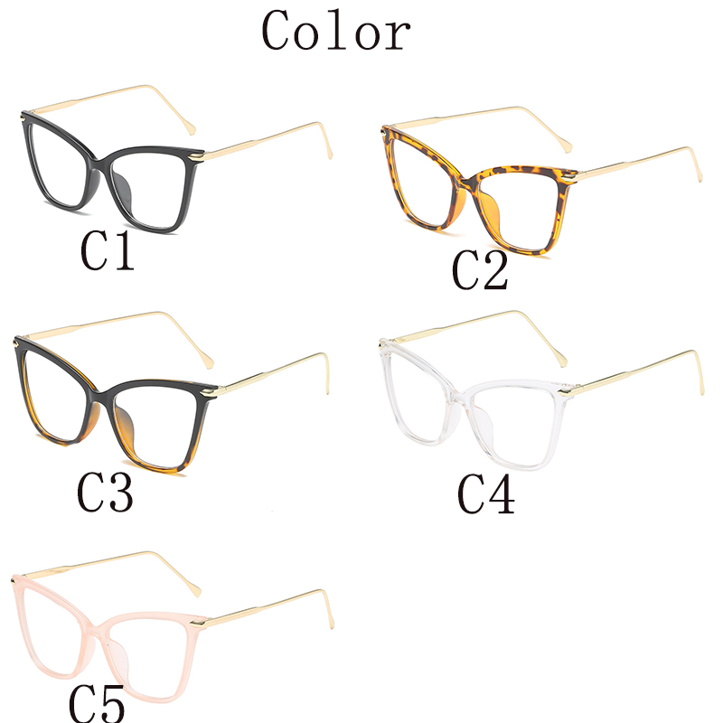  2460 Luxury Fashion Women Cat Eye Oversize Shades Optical Glasses 2021