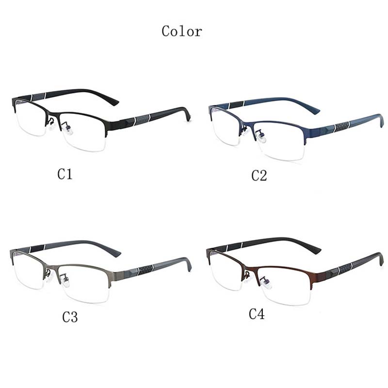 961 Half Metal Flexible Temple Leg Optical Eyeglasses For Men And Women Eyewear 2021