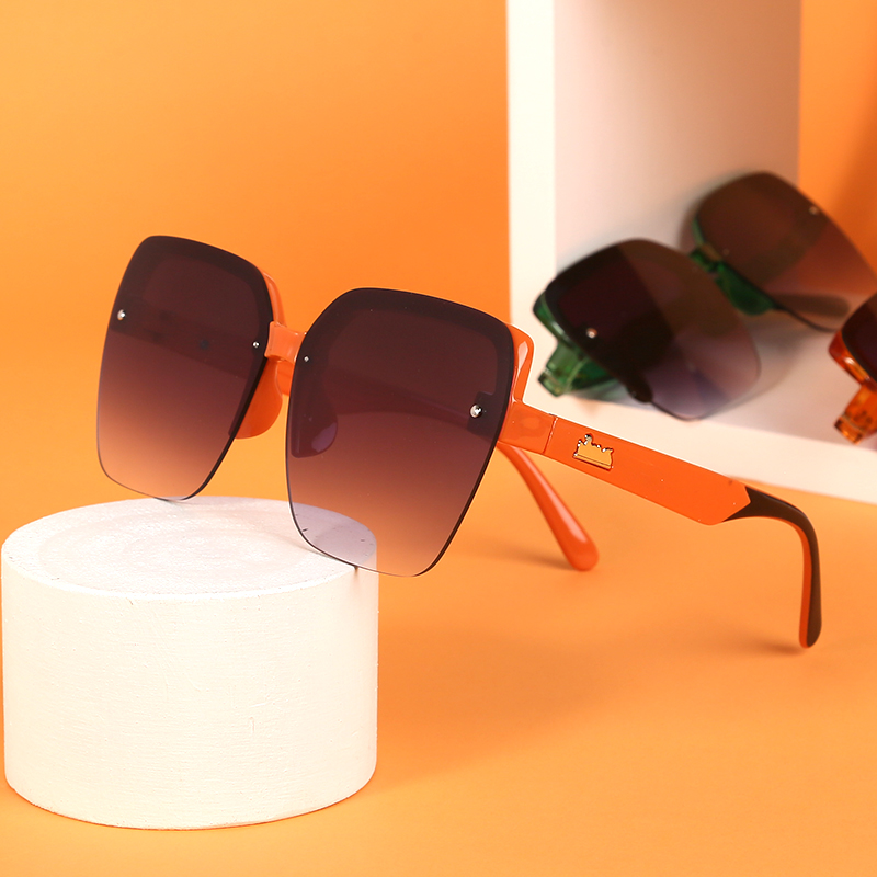 Fashion Oversize Sunglasses Half-rim CP SY9530