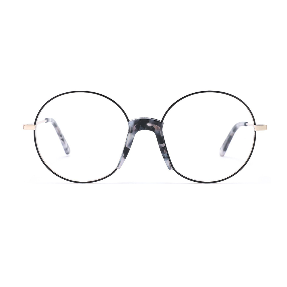 2022 Trendy Round Unisex Optical Frames Glasses With Saddle Nose Pads