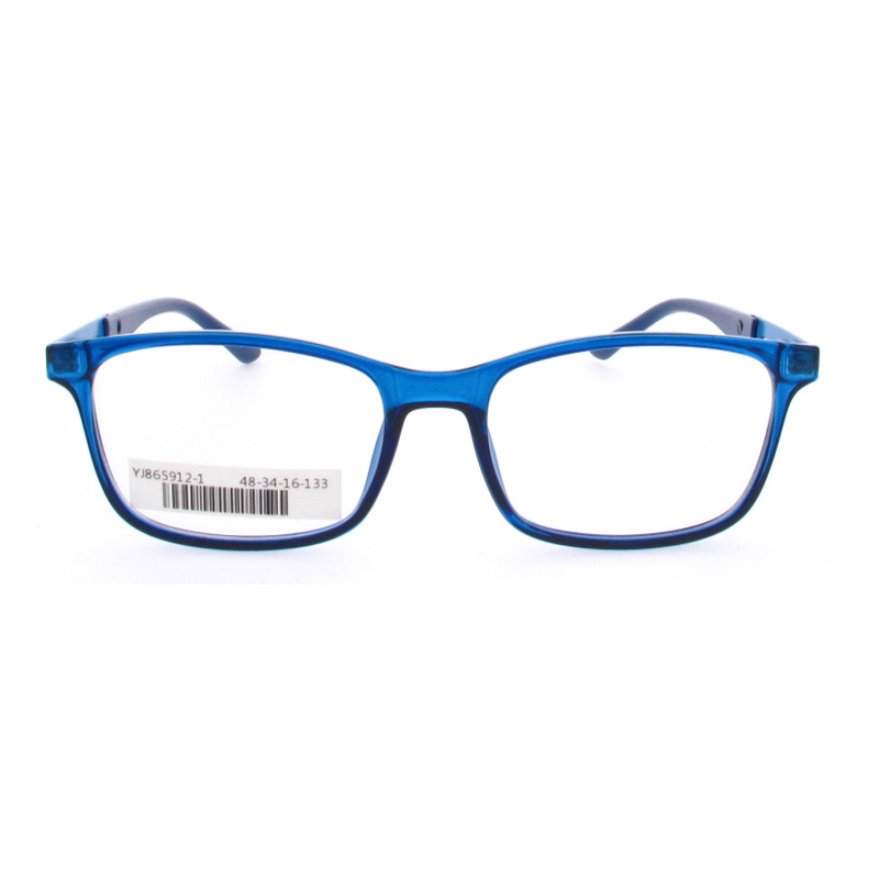 YJ865912 High Quality TR Frame Kid Double-colors Satinless Steel Temple Optical Glasses
