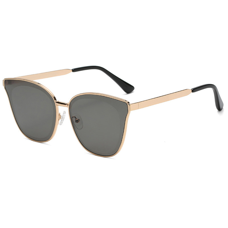 ZC104 Hot Sale Fashion Oversizd Metal Cat Eye UV400 Sunglasses 