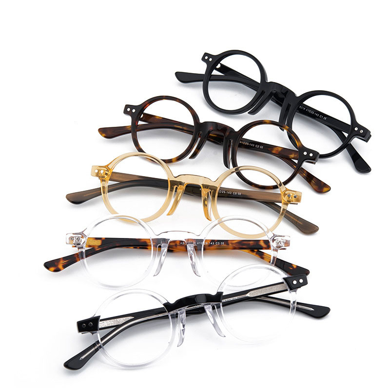 Retro Small Acetate Round Frame Optical Frame Classic Style Glasses 2021