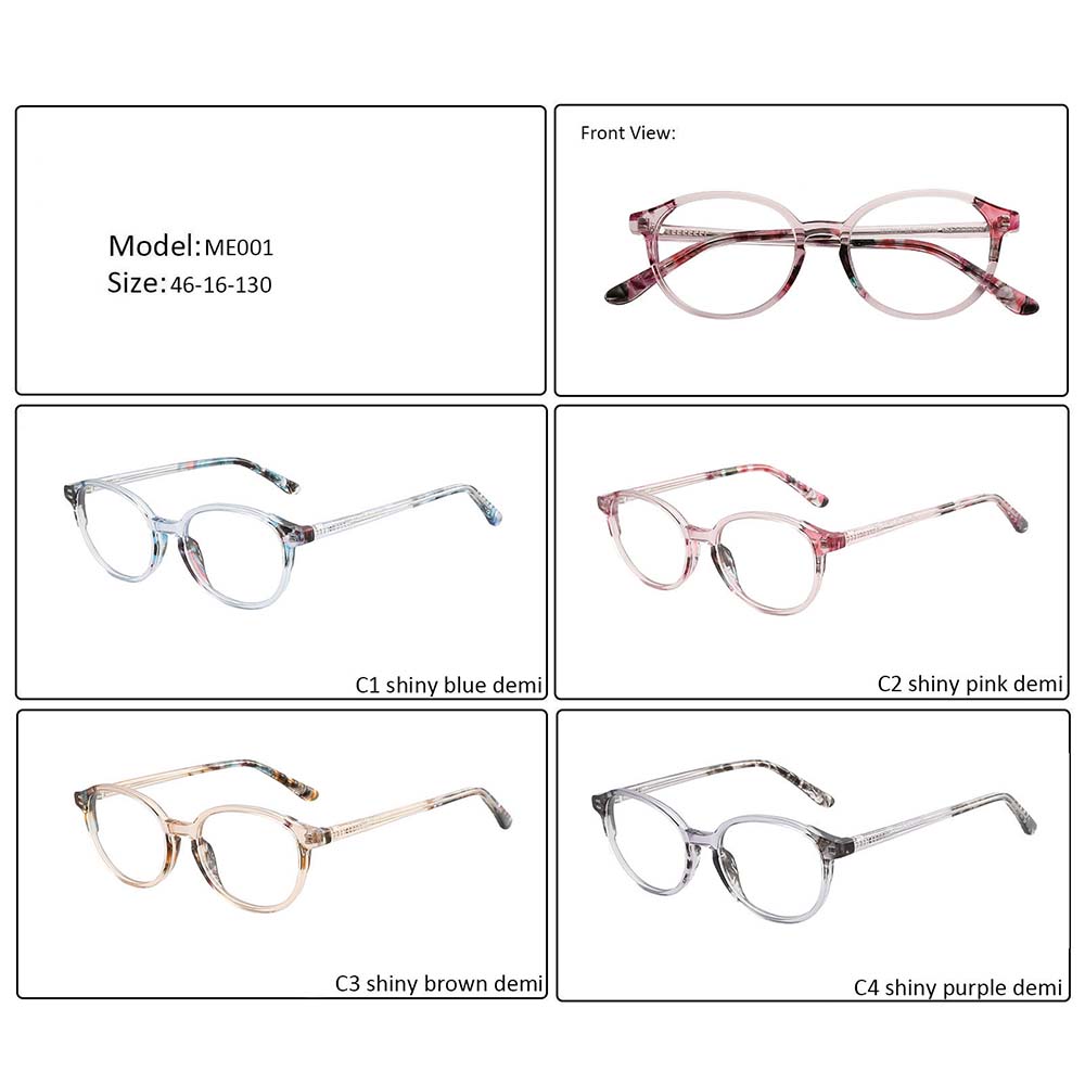 ME001 Acetate 1.56 SV HMC Kids Optical Frame RX lenses Prescription Eyeglasses