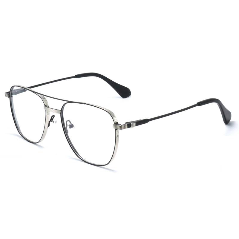 8224 Custom Full Frame High Quality Metal Double Beam Women's Men Glasses Frame 2022