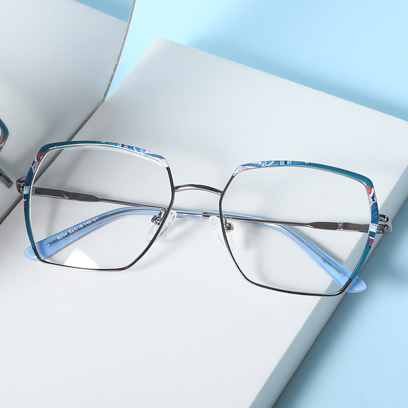 2022 New Stylish Design Eyewear Oversize Square Frame Custom Glasses 