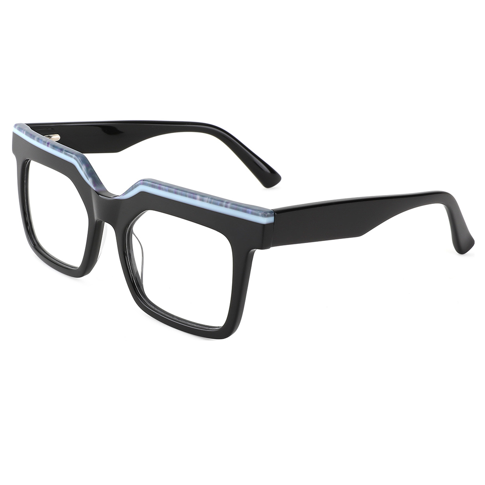 YC21119 Square Color Acetate Optical Frames Glasses