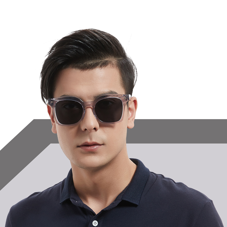 Men Sunglasses YC-39062 Retro Fashion Square Frame Polarized Sunglasses