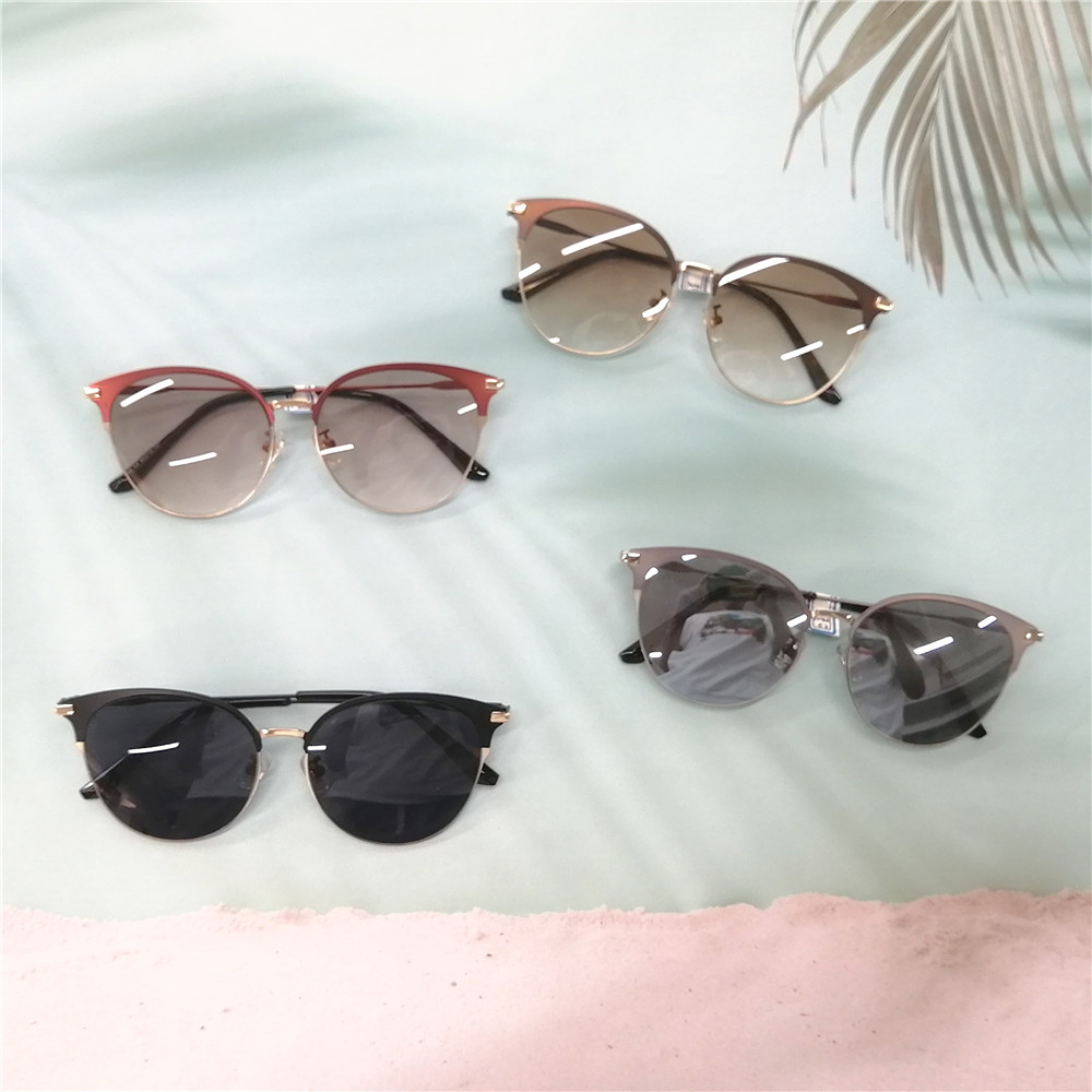Metal Frame Round Shapes Sunglasses Women Colorful Sun Glasses 