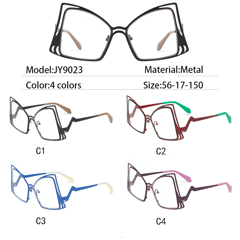 JY9023 Metal Designer Eyewear Prescription Frame Luxury Optical Glasses