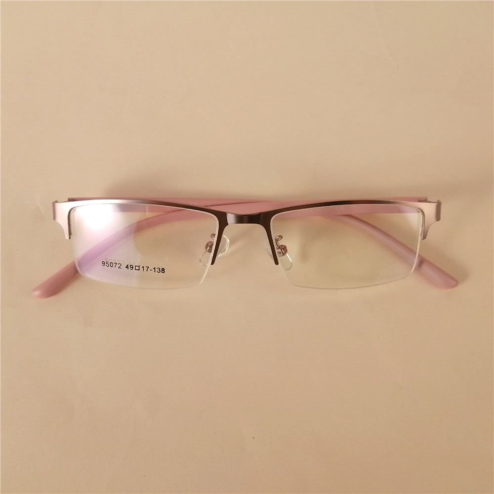 New High Quality Square Pink Black Eyeglasses Frames Fashion Optical Glasses Spectacles