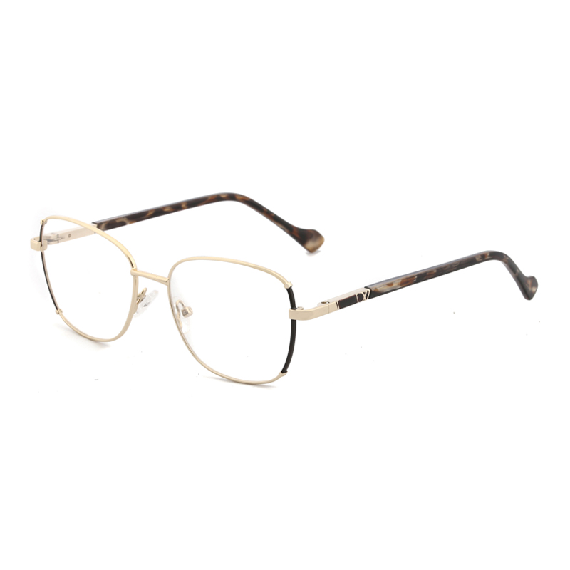 FL1109 New Full Frame Glasses Metal Simple Large Frame Flat Eyeglass