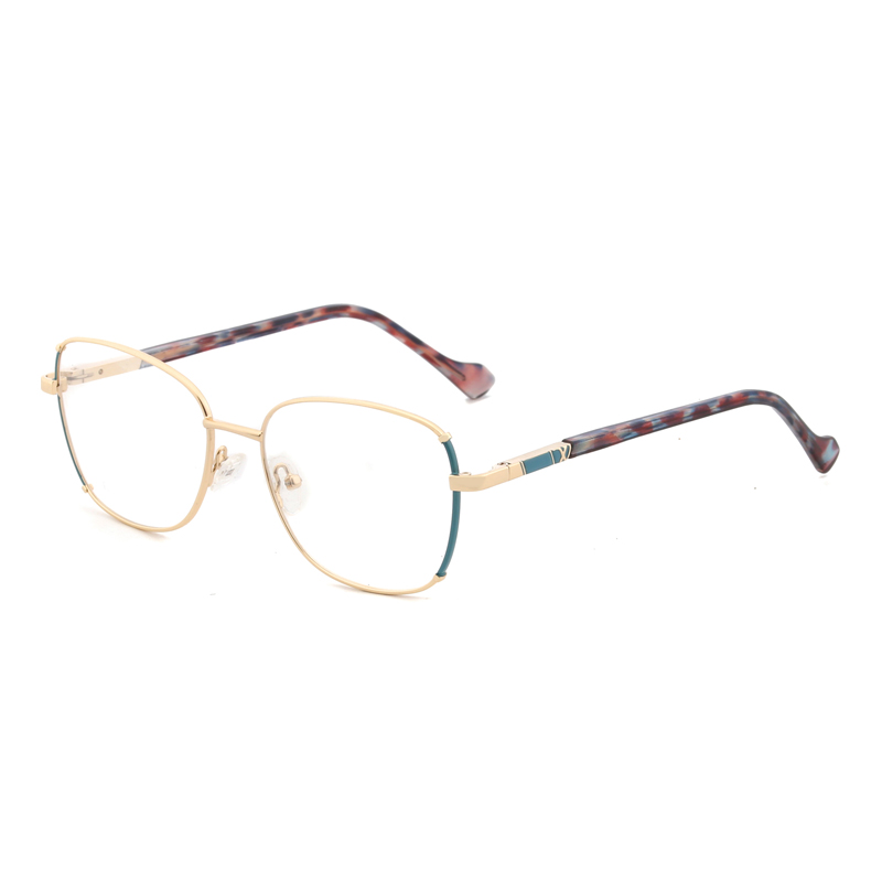 FL1109 New Full Frame Glasses Metal Simple Large Frame Flat Eyeglass