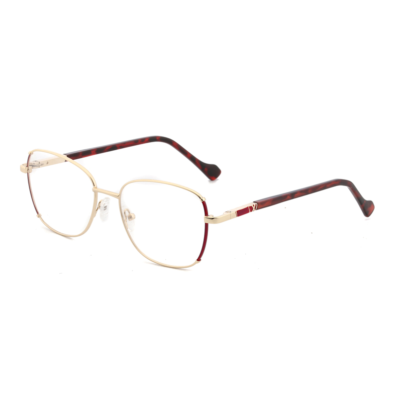 FL1109 New Full Frame Glasses Metal Simple Large Frame Flat Eyeglass