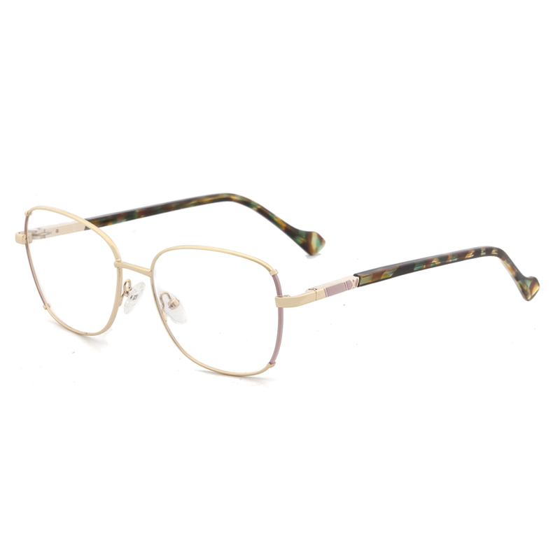 FL1109 New Full Frame Glasses Metal Simple Large Frame Flat Eyeglass