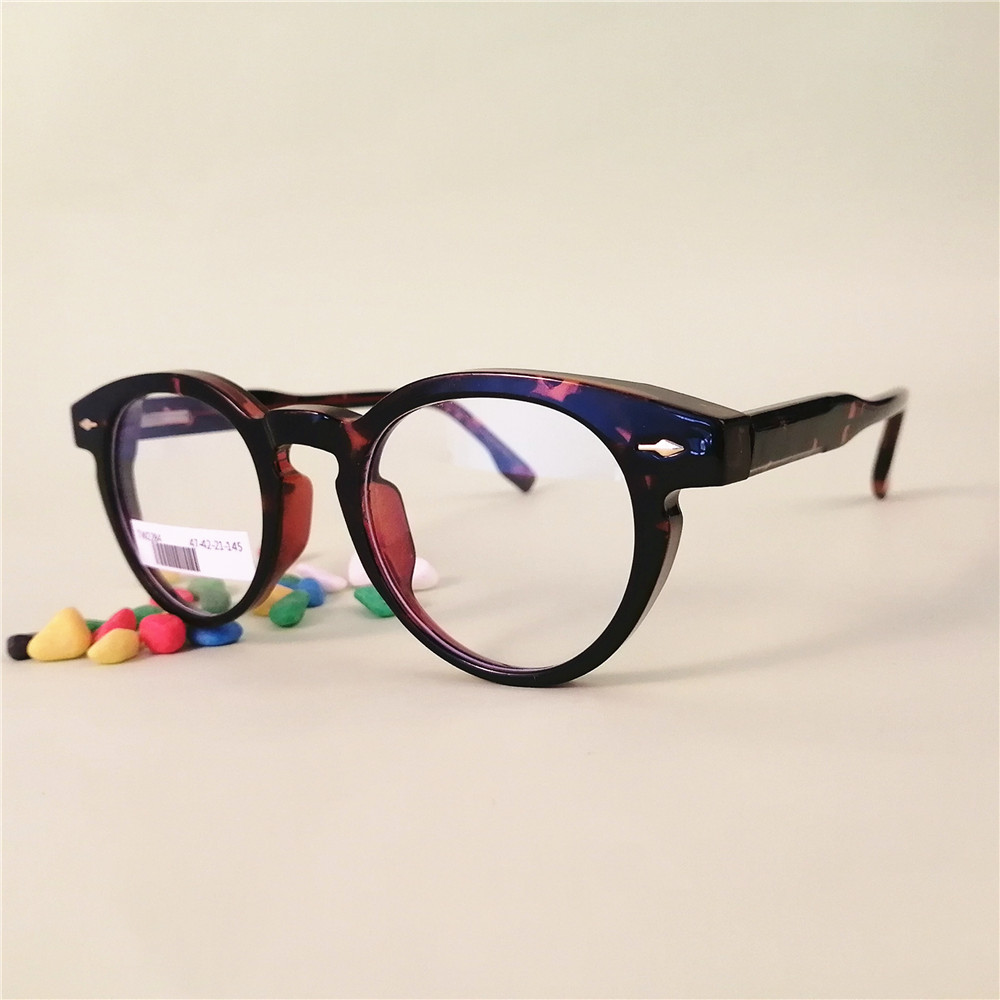 Round retro fashion optical eyeglasses frames unique plastic customized vintage man women glasses frame