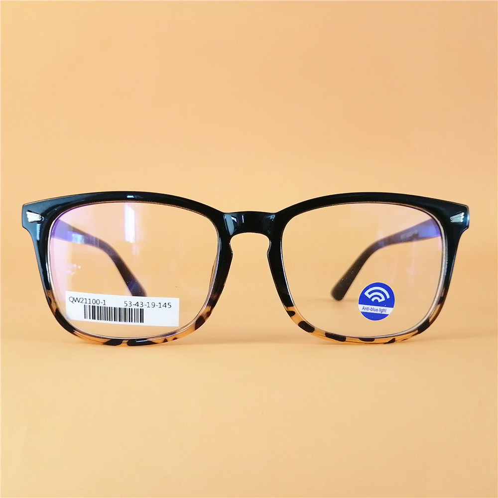 Cheap Glasses Anti Blue Light Squared Frame Full-rim Plastic Frame Unisex Men Women Optical Glass Frame